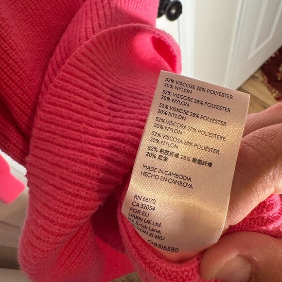 Free People Softly Structured Oversized Ribbed Tunic Sweater Size L - Picture 6 of 6